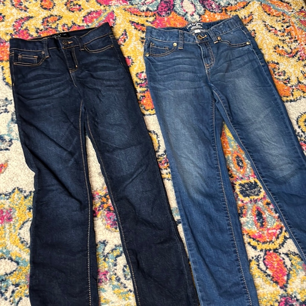 Size 10 girls skinny jeans - Cat & Jack and Celebrity Pink